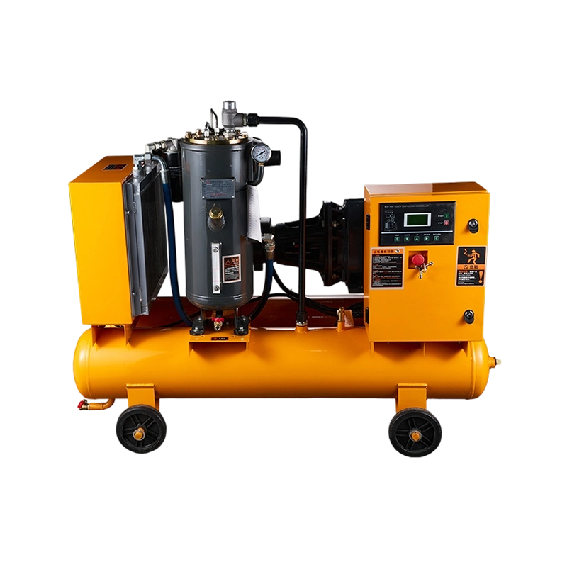 Compresseur à vis combiné à entraînement direct à double réservoir